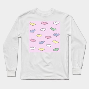 Colorful Bat pattern Long Sleeve T-Shirt